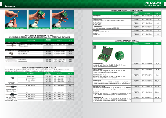 Hitachi-catalogus